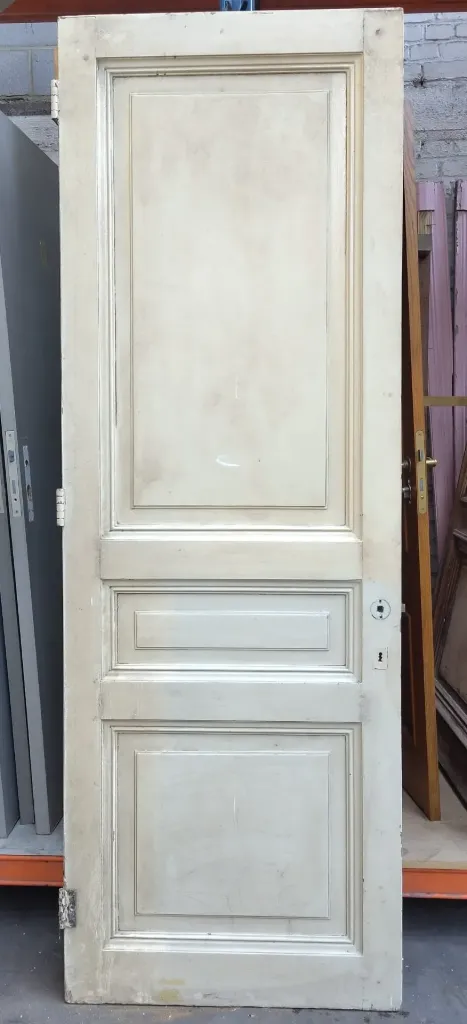 Porte ancienne 3 panneaux 236x81,5x4,5 cm (L)