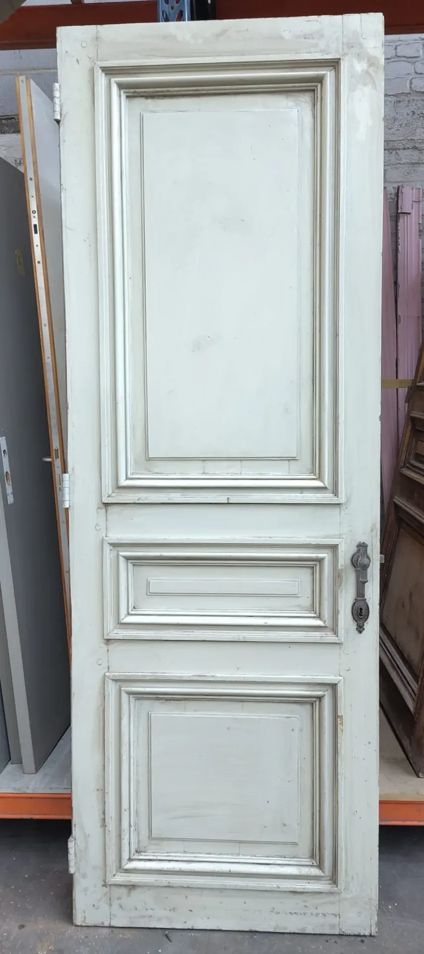 Porte ancienne 3 panneaux 240x83,5x4,5 cm (L)