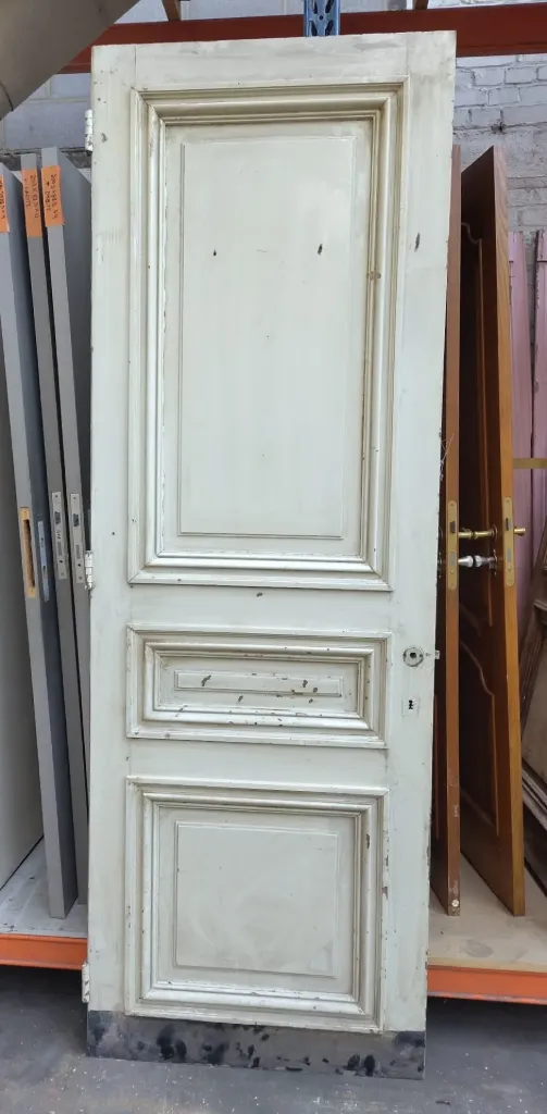 Porte ancienne 3 panneaux 240x81,5x4,5 cm (L)