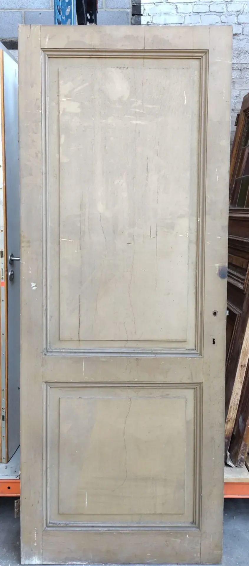 Porte ancienne 2 panneaux 222x86x3,5 cm (L)