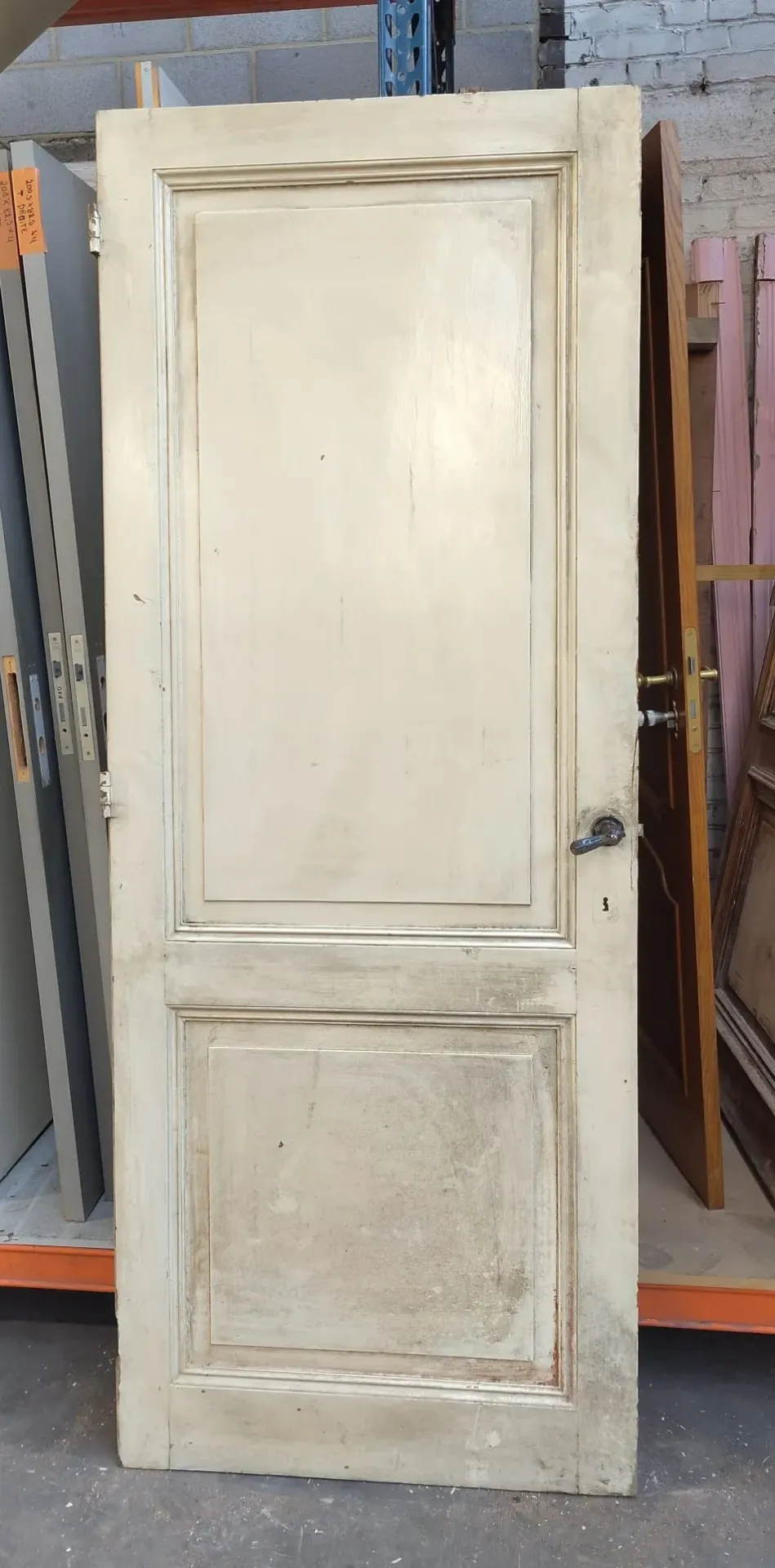 Porte ancienne 2 panneaux 222,5x86x3,5 cm (L)