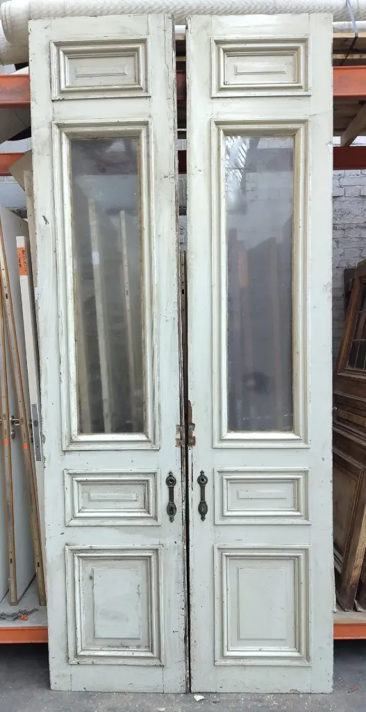 Double porte vitrée 317x124x4,5 cm (L)