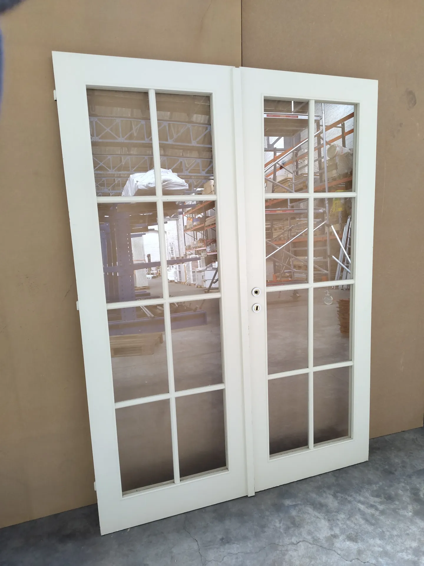 Porte double vitrée 201,5x145x3,5 cm (L)