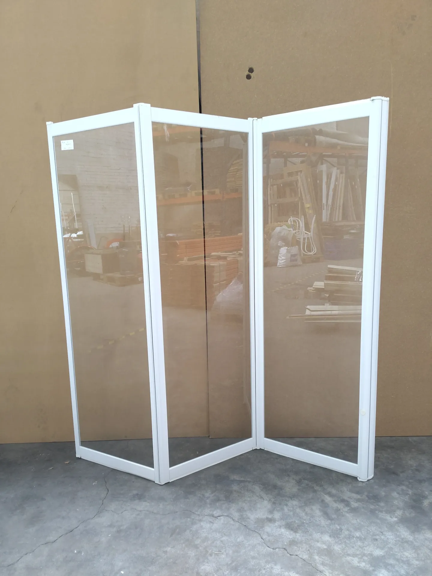 Paroi de baignoire triple 140x138x1,3 cm (L)