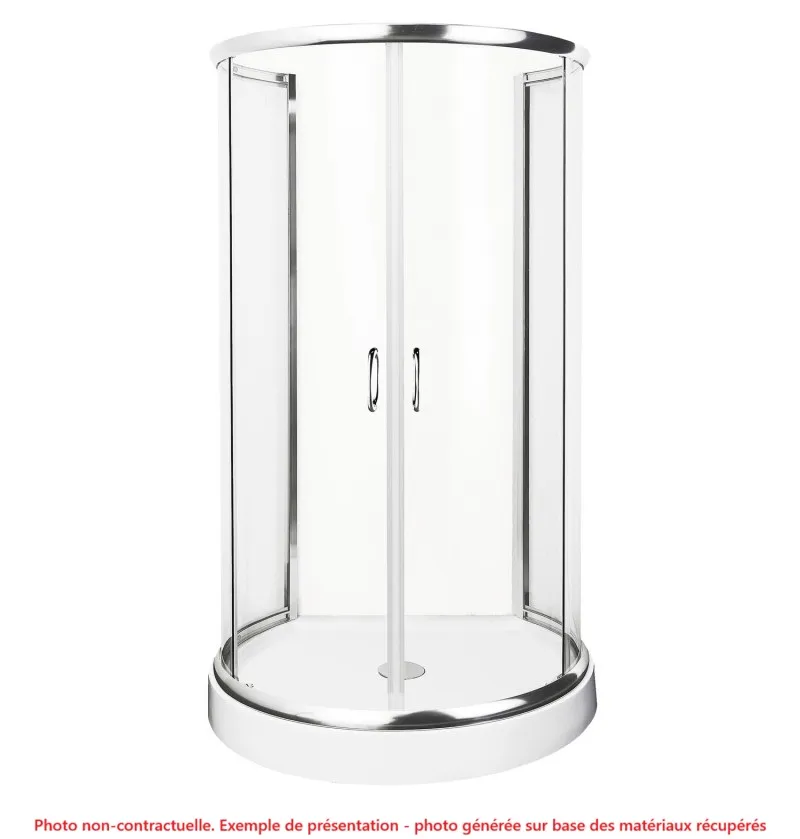 Cabine de douche ronde ⌀ 100 cm (L)