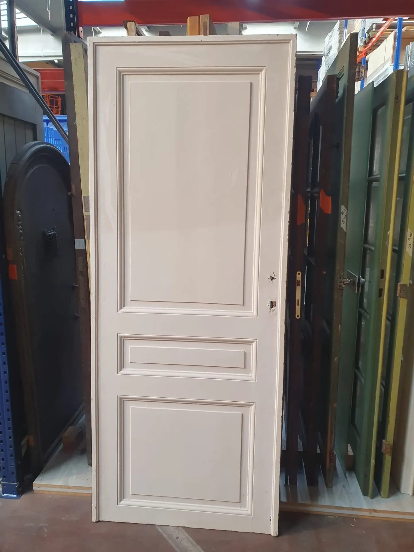 Porte pleine 3 panneaux 88,5*221