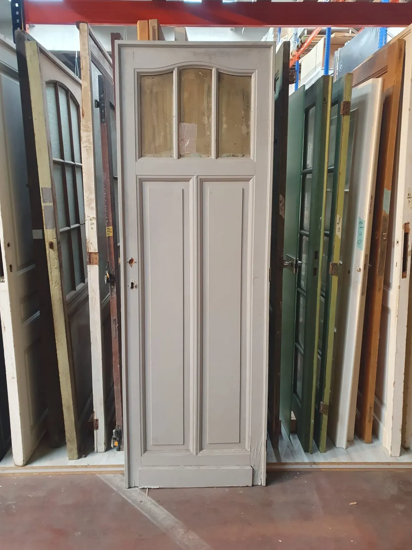 Porte vitrage martelé - 74*220