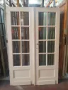 Double porte vitrage biseauté - 131*204cm