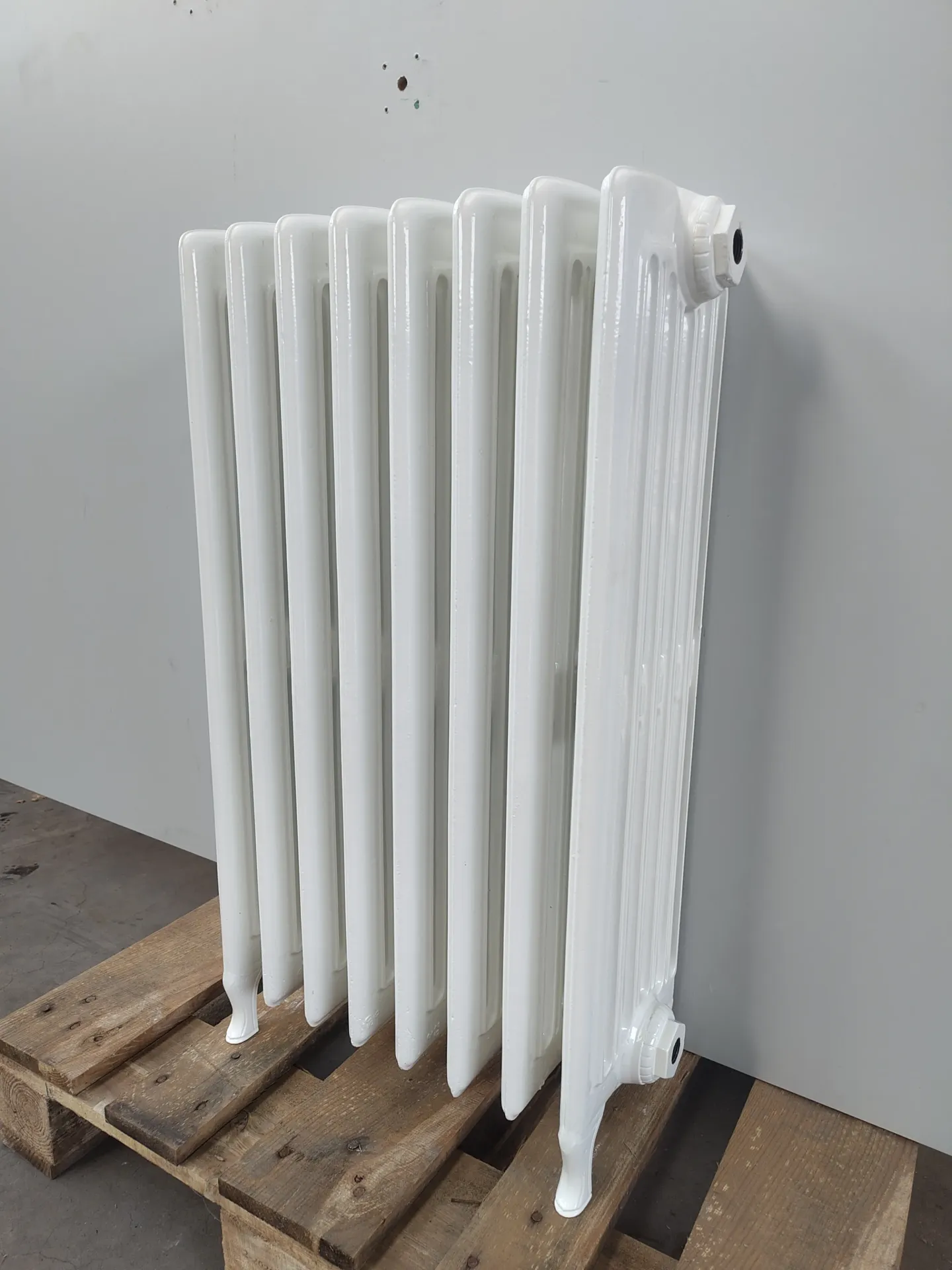 Radiateur sur pied en fonte 72x45x22 cm (L)