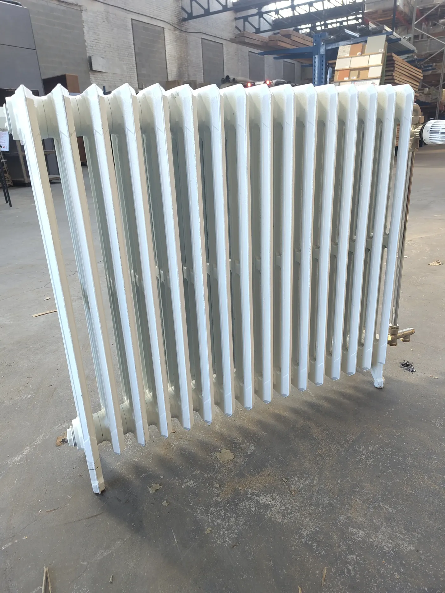 Radiateur sur pied en fonte 84x75x15 cm (L)