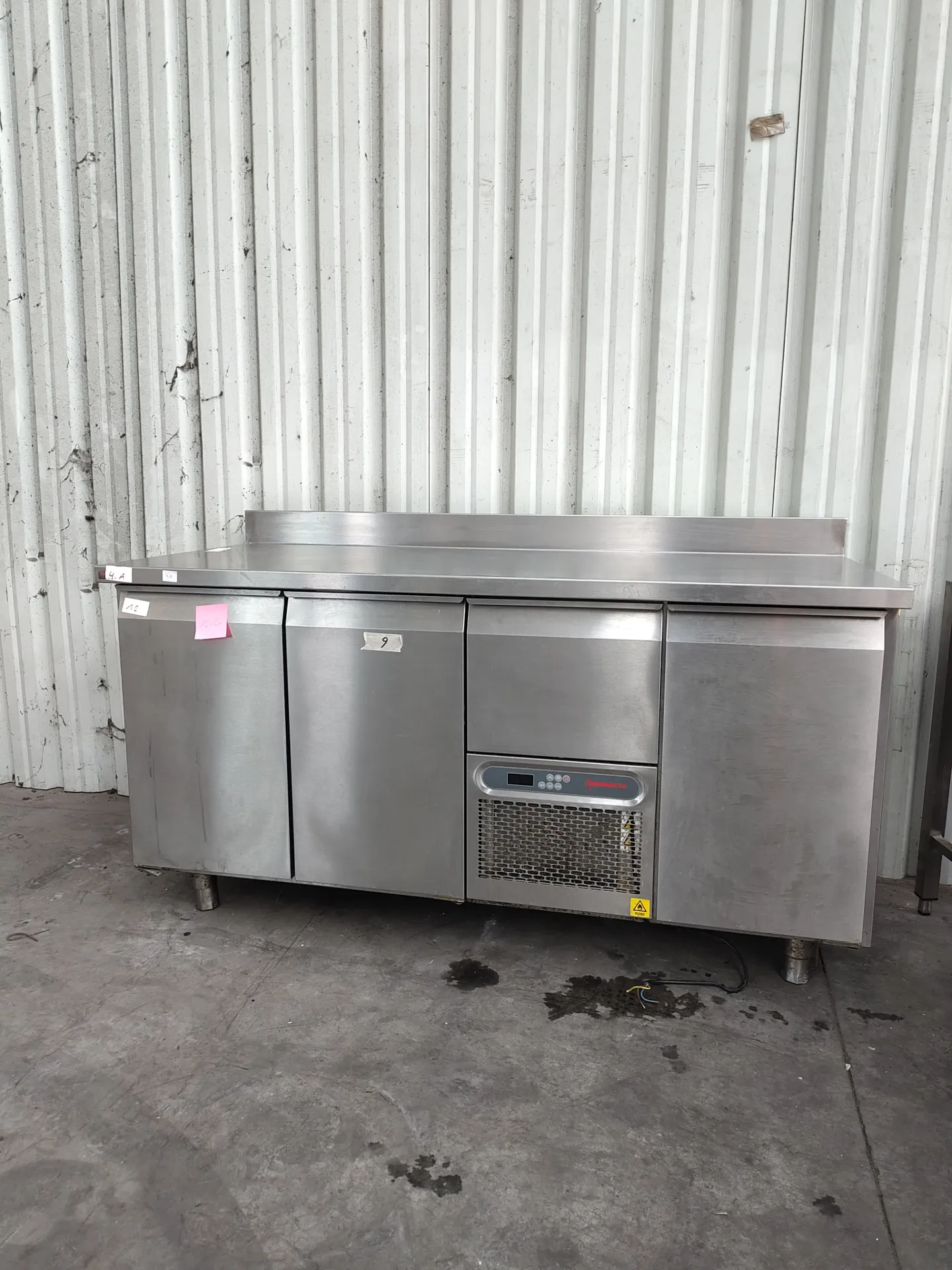 Meuble frigo inox (L)