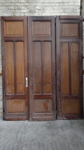 Porte triple ancienne bois (L)