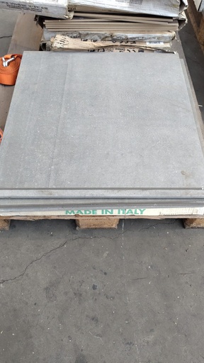 Carrelage gris clair effet béton 60x60 cm (L) 