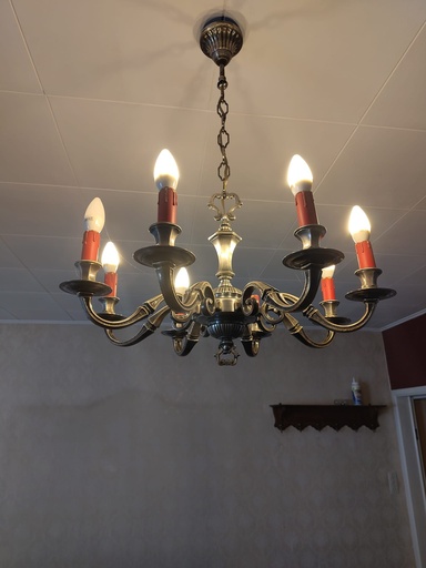 Lustre ancien à 8 bras – style classique (L) 