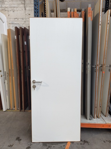 Porte à peindre blanche avec clé (L) 