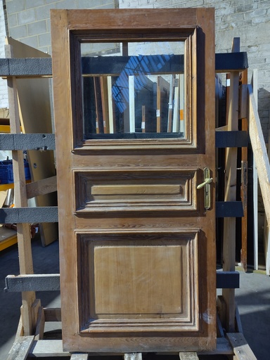 Ancienne porte bois vitrée 199x92,5x4 cm (L) 